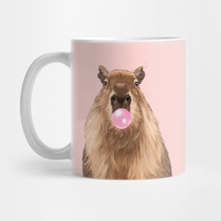 Bubble Gum Capybara Mug